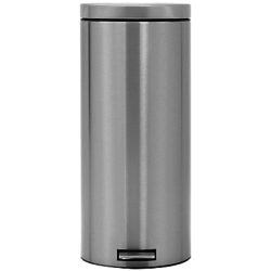 Brabantia MotionControl Pedal Bin, Fingerprint Proof Matt Steel, 30L